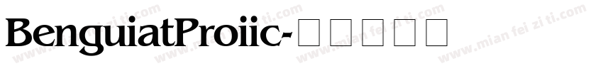 BenguiatProiic字体转换