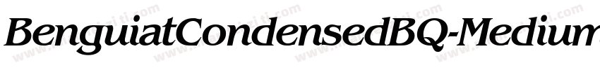 BenguiatCondensedBQ-MediumItalic字体转换