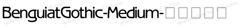 BenguiatGothic-Medium字体转换