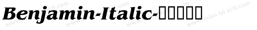Benjamin-Italic字体转换