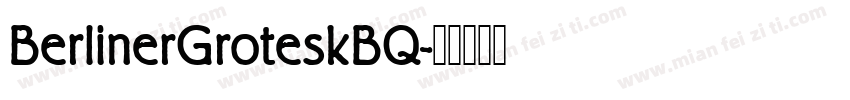 BerlinerGroteskBQ字体转换