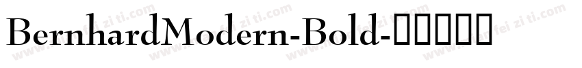 BernhardModern-Bold字体转换
