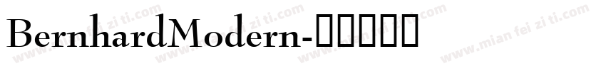 BernhardModern字体转换