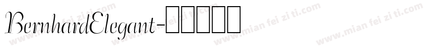 BernhardElegant字体转换