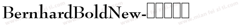 BernhardBoldNew字体转换