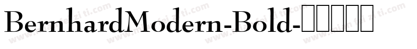 BernhardModern-Bold字体转换