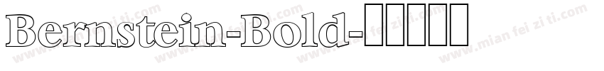 Bernstein-Bold字体转换