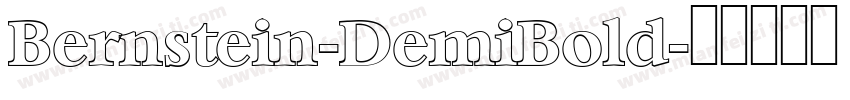 Bernstein-DemiBold字体转换