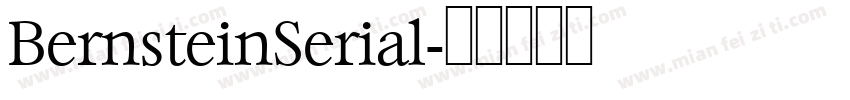 BernsteinSerial字体转换