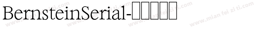 BernsteinSerial字体转换