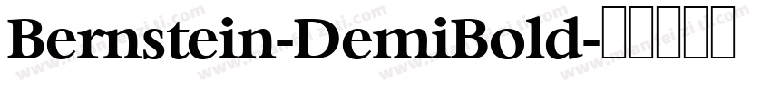 Bernstein-DemiBold字体转换