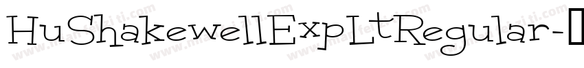 HuShakewellExpLtRegular字体转换