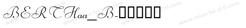 BERTHaa_B字体转换