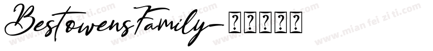 BestowensFamily字体转换