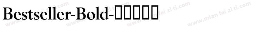Bestseller-Bold字体转换