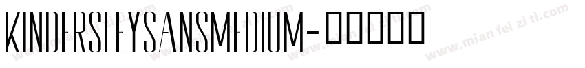 KindersleySansMedium字体转换
