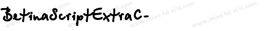 BetinaScriptExtraC字体转换