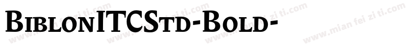 BiblonITCStd-Bold字体转换