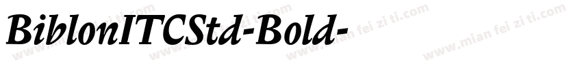 BiblonITCStd-Bold字体转换