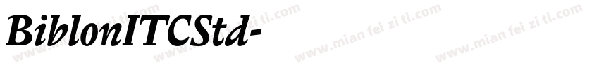 BiblonITCStd字体转换