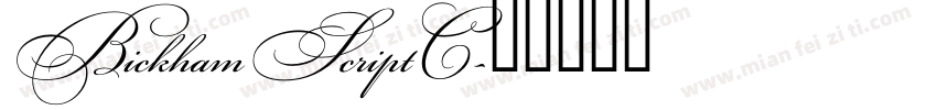 BickhamScriptC字体转换