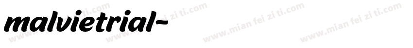 malvietrial字体转换