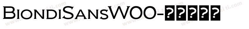 BiondiSansW00字体转换
