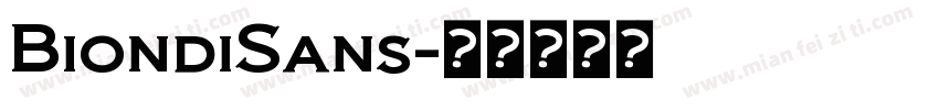 BiondiSans字体转换