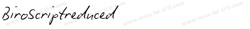 BiroScriptreduced字体转换
