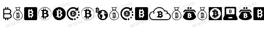 FontBitcoinColor-lnZD字体转换