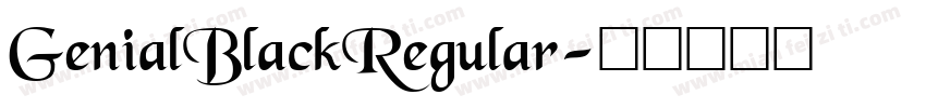 GenialBlackRegular字体转换