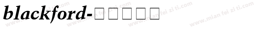 blackford字体转换