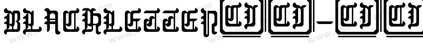 BLACKLETTER字体字体转换