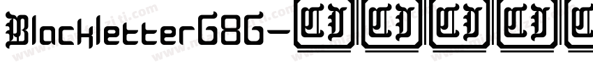 Blackletter686字体转换