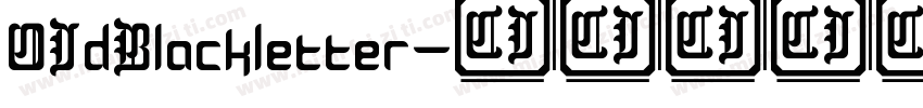 OIdBlackletter字体转换