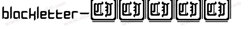 blackletter字体转换