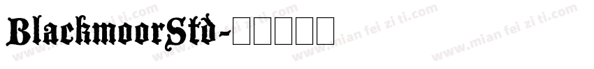 BlackmoorStd字体转换