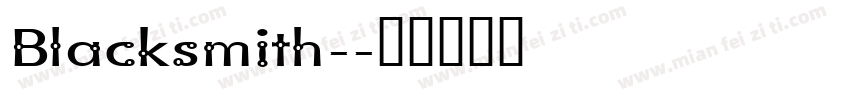 Blacksmith-字体转换