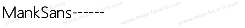 MankSans字体转换
