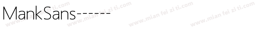 MankSans字体转换