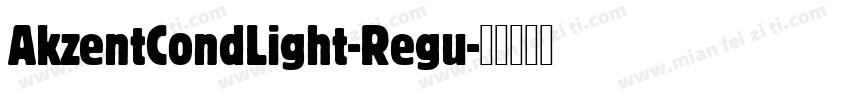 AkzentCondLight-Regu字体转换