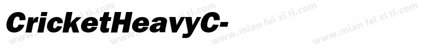 CricketHeavyC字体转换