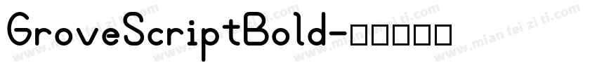 GroveScriptBold字体转换