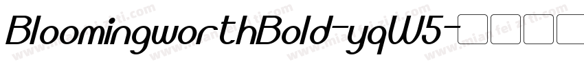 BloomingworthBold-yqW5字体转换