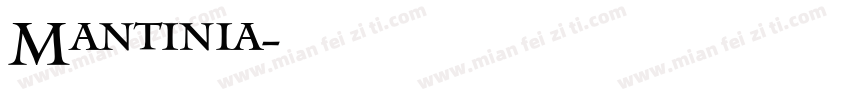 Mantinia字体转换