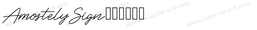 AmostelySign字体转换