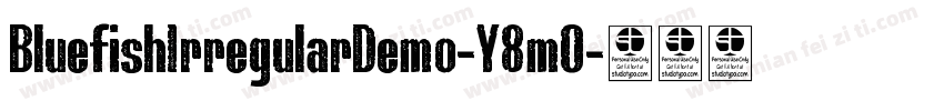 BluefishIrregularDemo-Y8mO字体转换