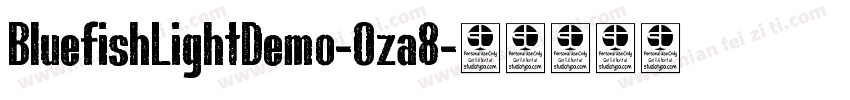 BluefishLightDemo-Oza8字体转换