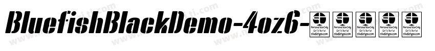 BluefishBlackDemo-4oz6字体转换