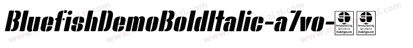 BluefishDemoBoldItalic-a7vo字体转换